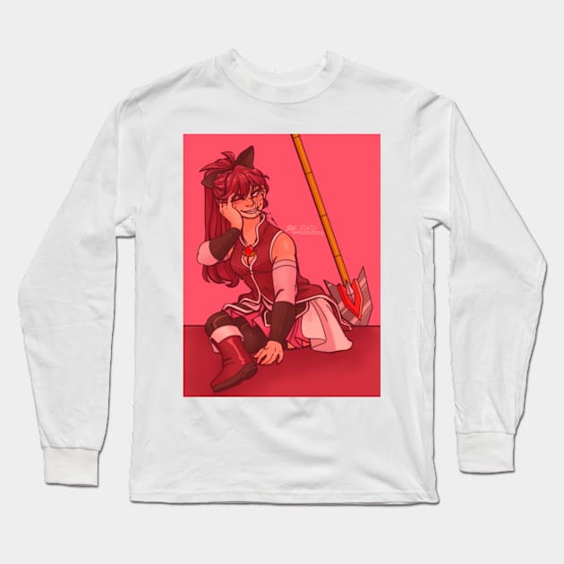 Kyoko Long Sleeve T-Shirt by paperstarzz